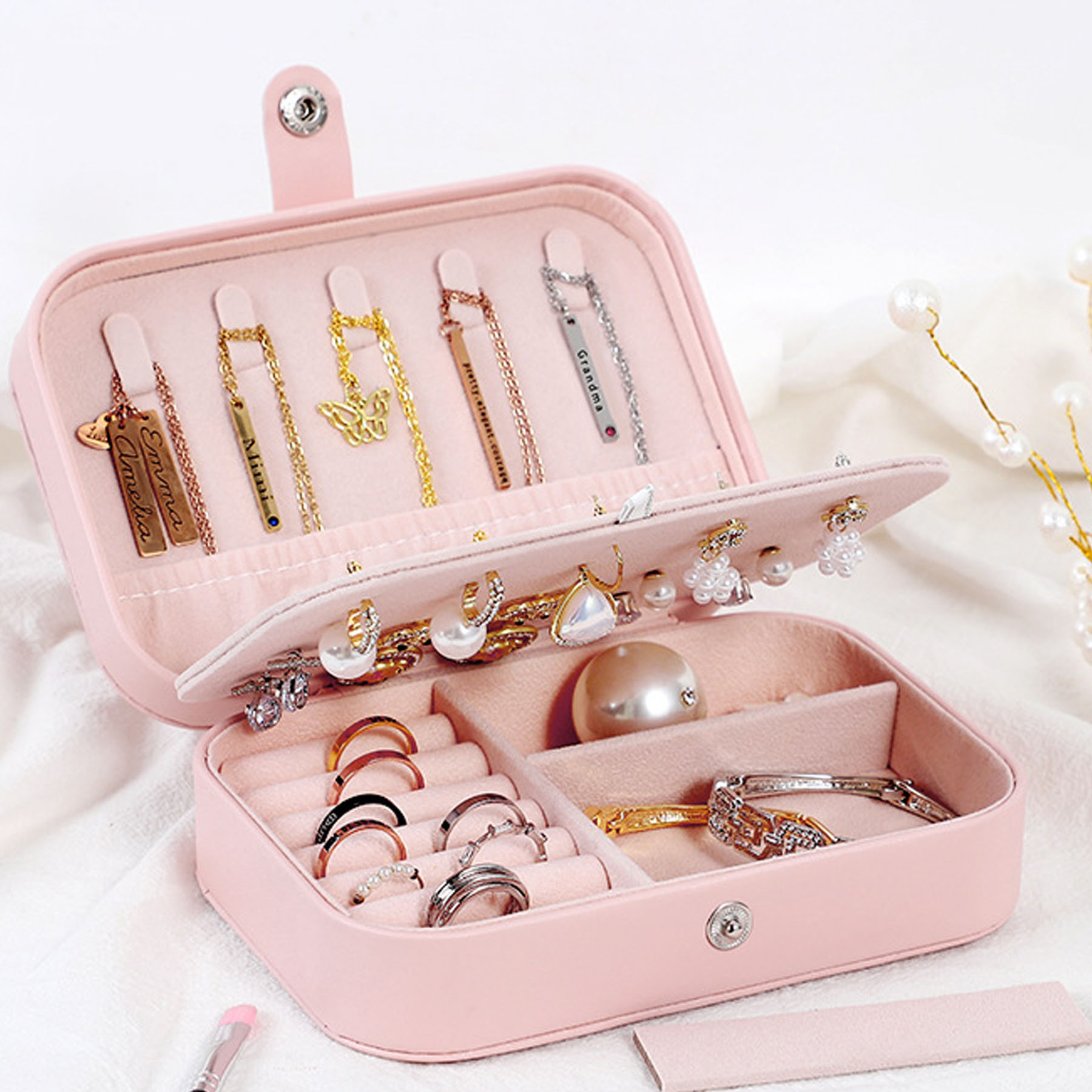 Double-Layer Home Jewelry Box 4