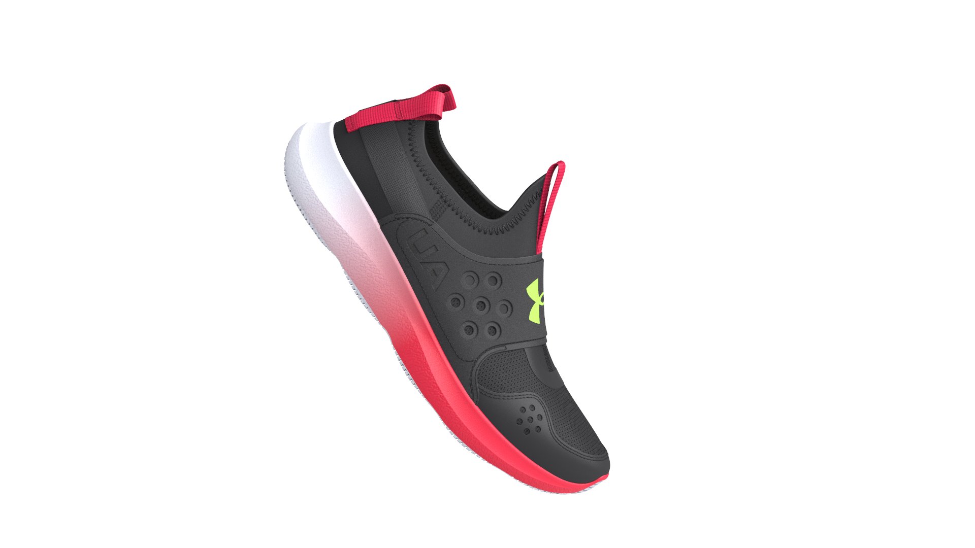 Girls' Grade School UA Runplay Fade Running Shoes 4