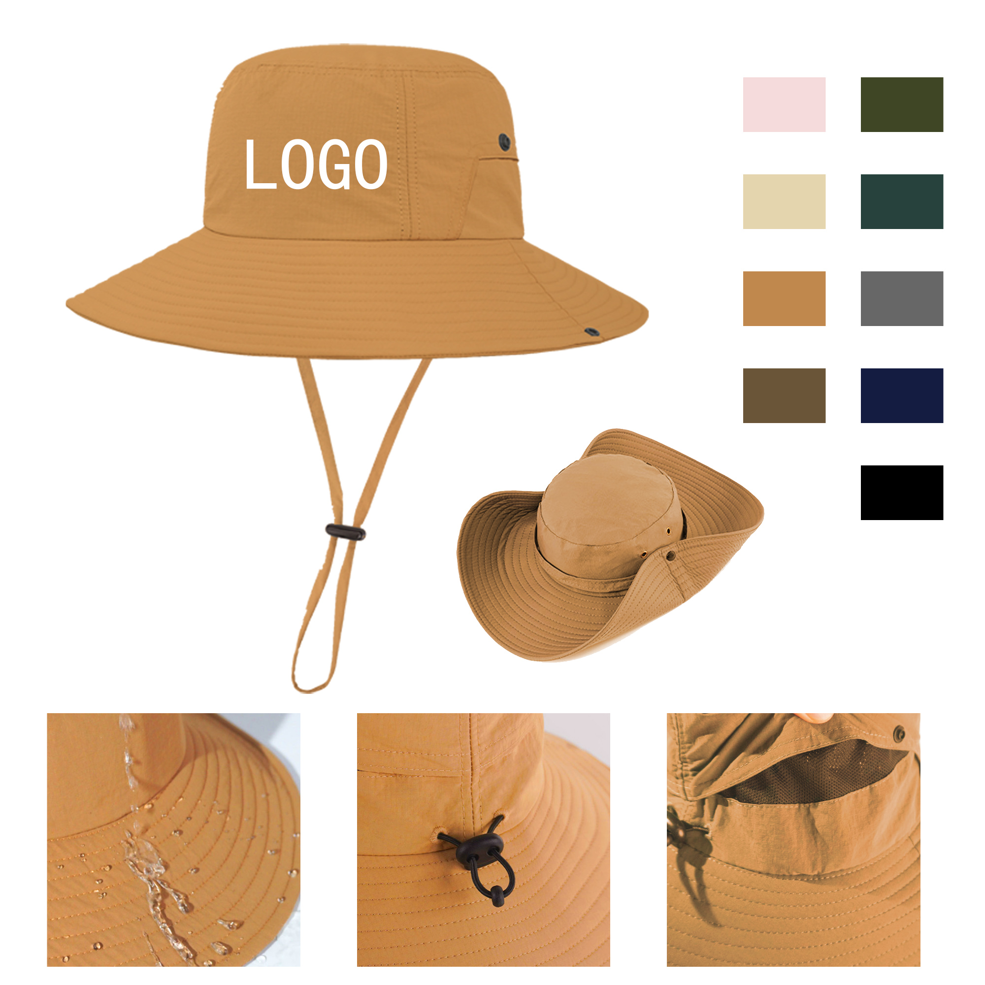 Hiking Outdoor Breathable Comfortable Sunshade Hat 2