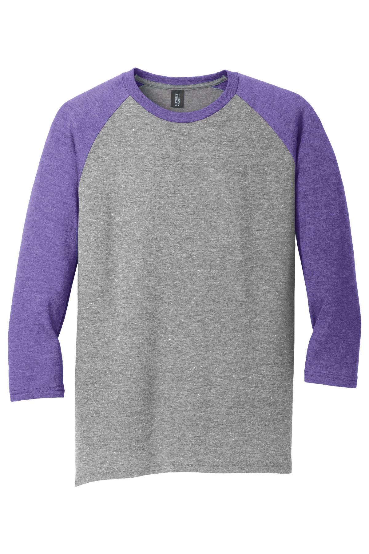 District Perfect Tri 3/4-Sleeve Raglan. DM136 30