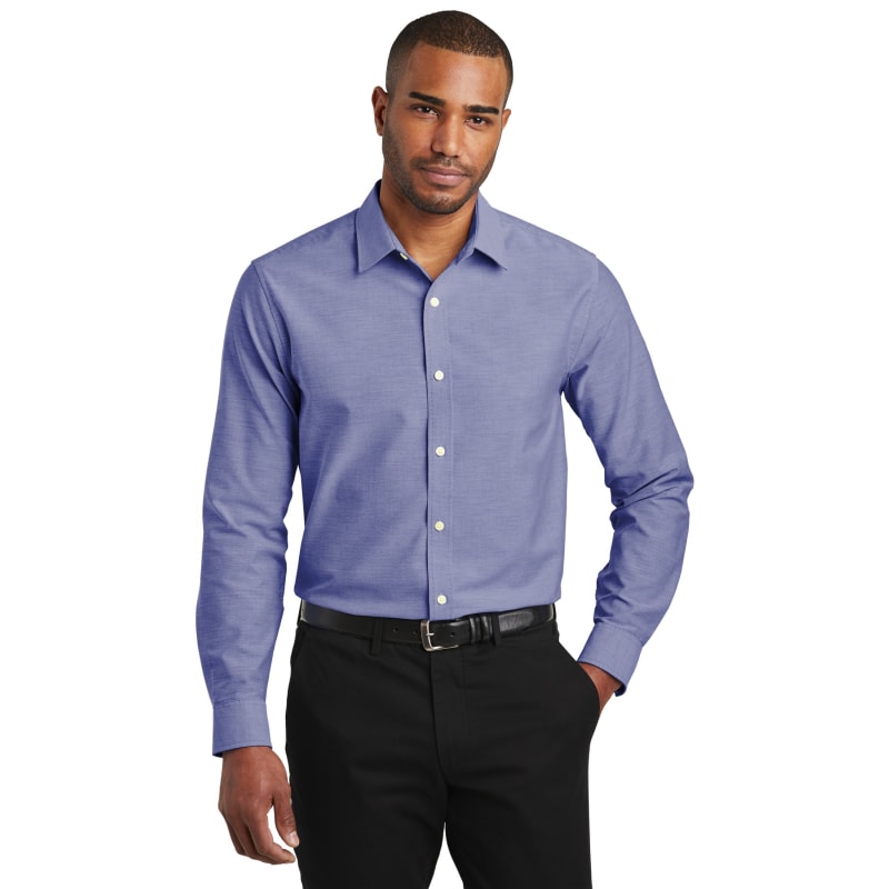 Port Authority Slim Fit SuperPro Oxford Shirt. 8