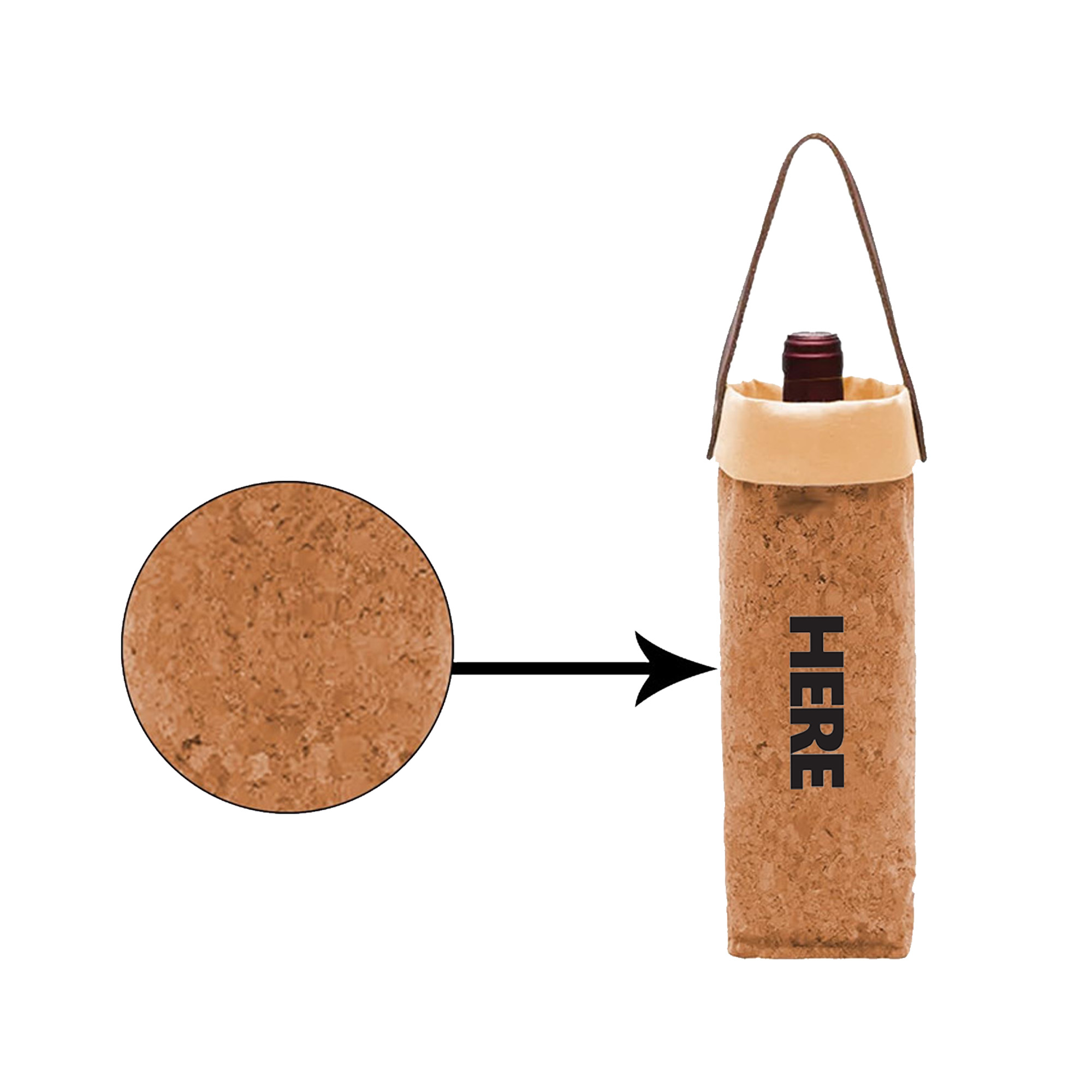 Single Bottle Wine Tote Carrier 2