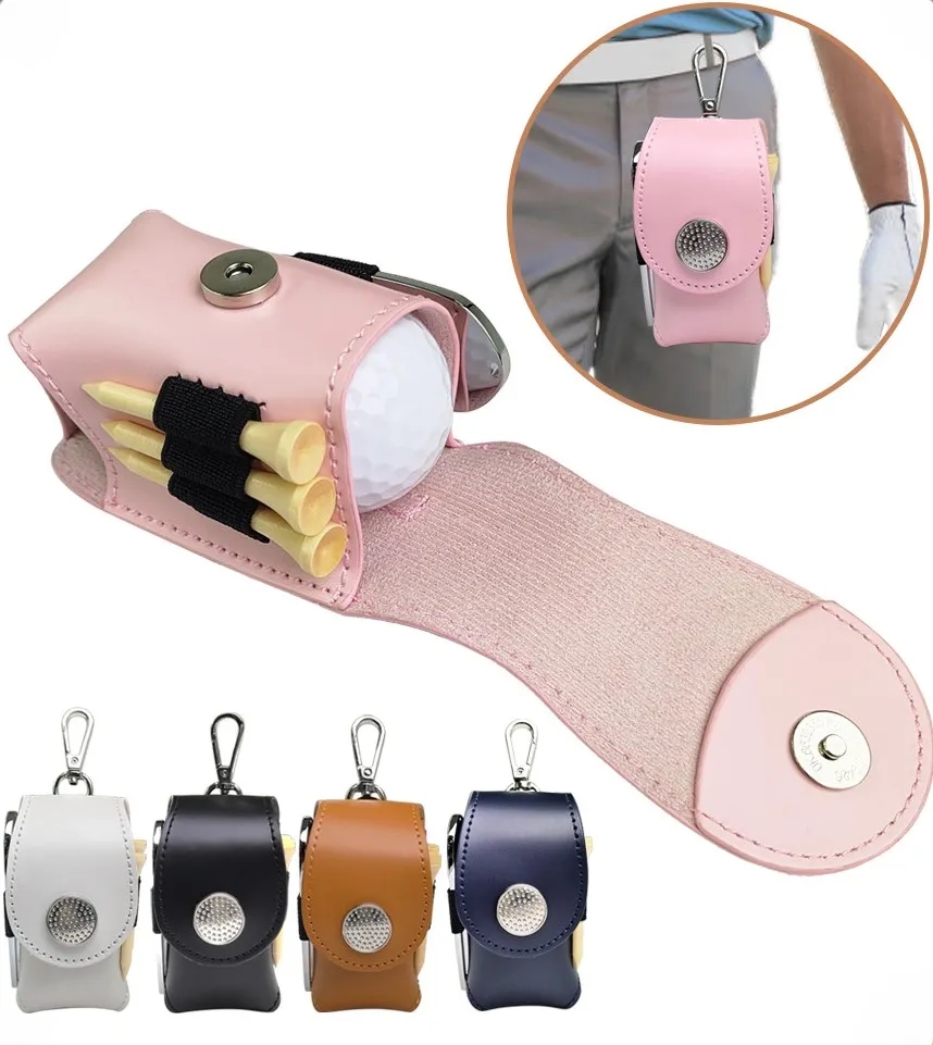 Golf waist holder ball with 3 tees and 1 divot 1