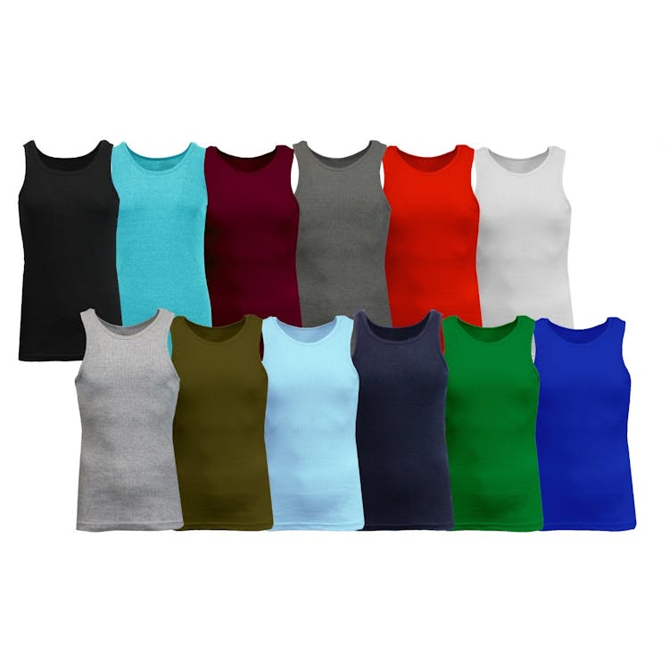 Boys' Heavyweight Rib Tank Tops - 6 Colors S-XL 2