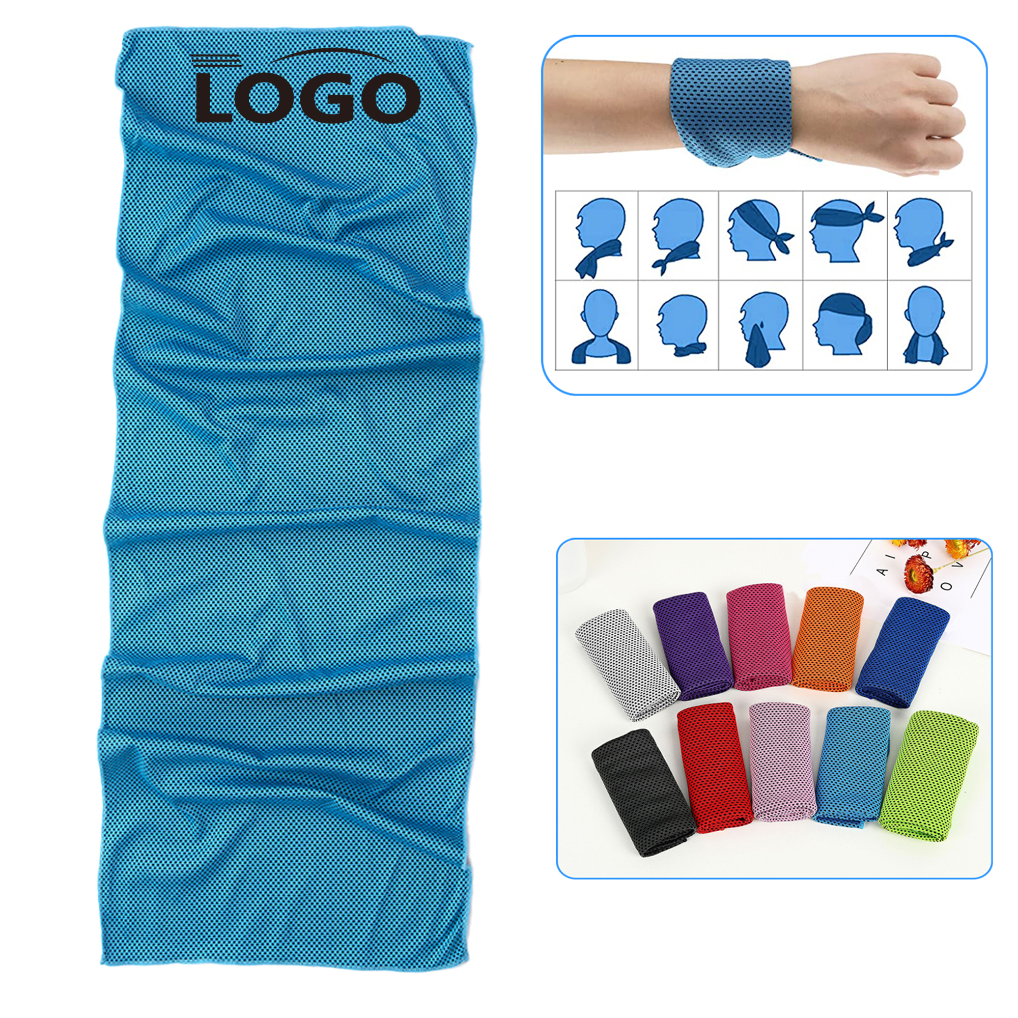 31.5 "x11.8" Quick Dry Sport Cooling Towel 3
