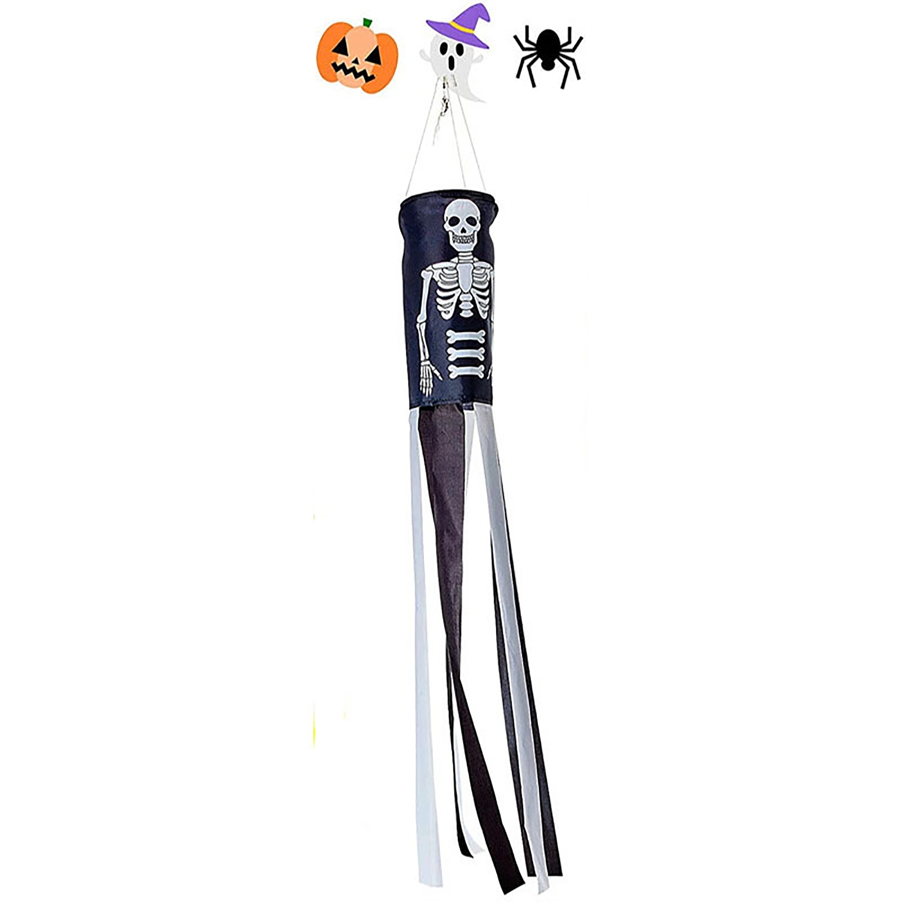 40 Inch Halloween Pumpkin Ghost Windsock Flag Decoration 4