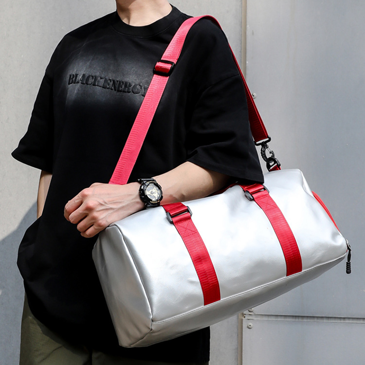 Pu Leather Gym Bag 3