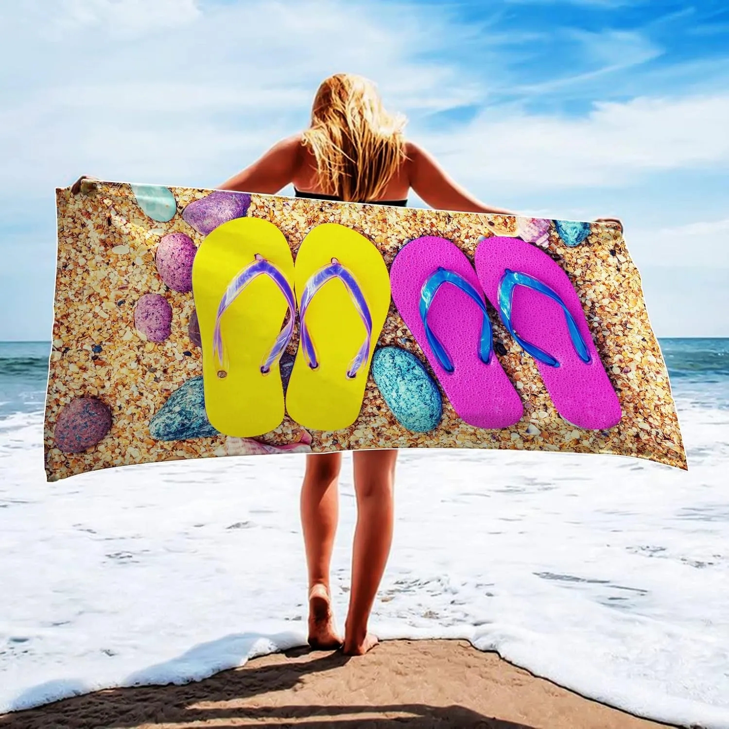 Full Color 30" X 60" Micro fiber Beach Towel 3