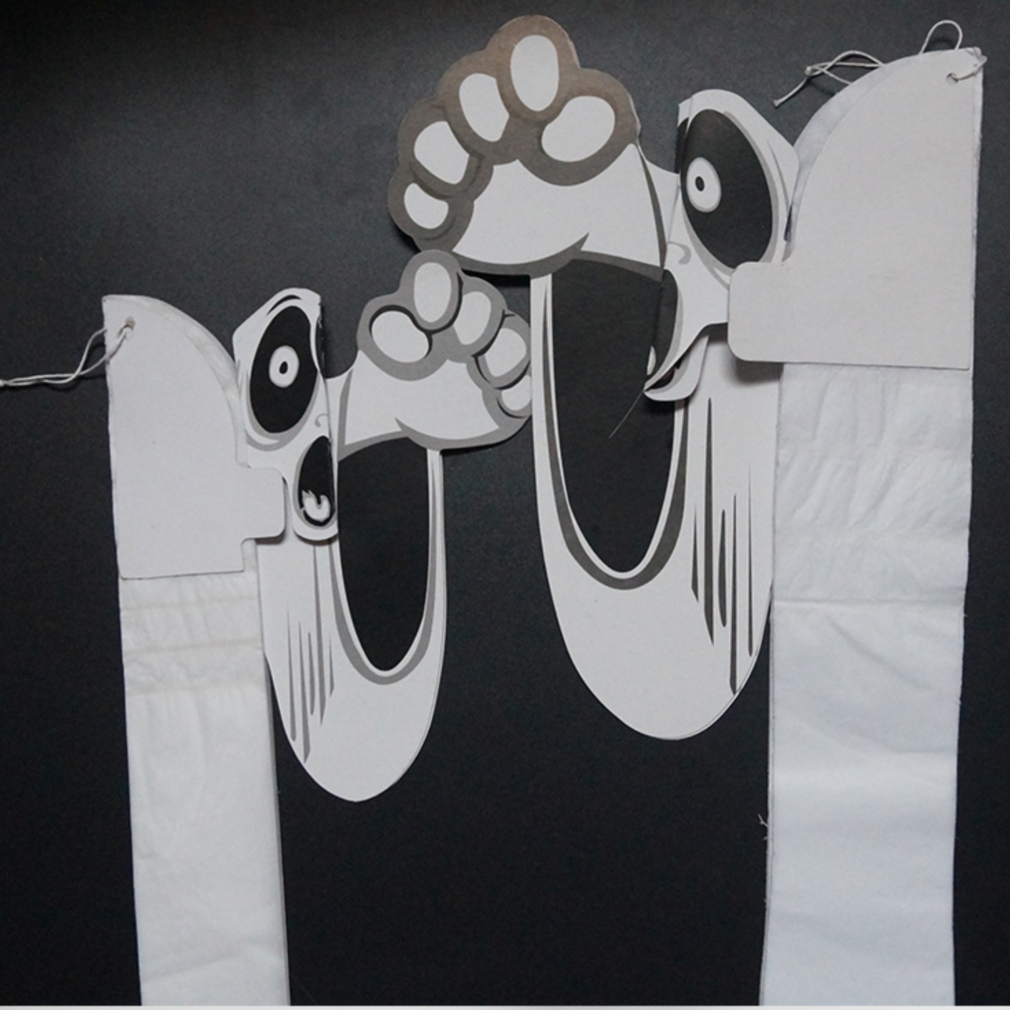 Paper Ghost Halloween Paper Honeycomb Decorations 4
