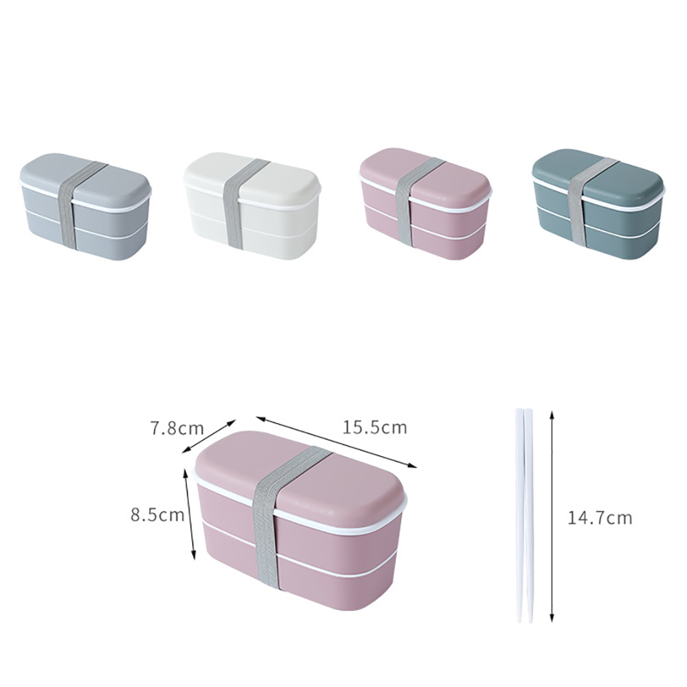 Double-layer Frosted Lunch Box 4