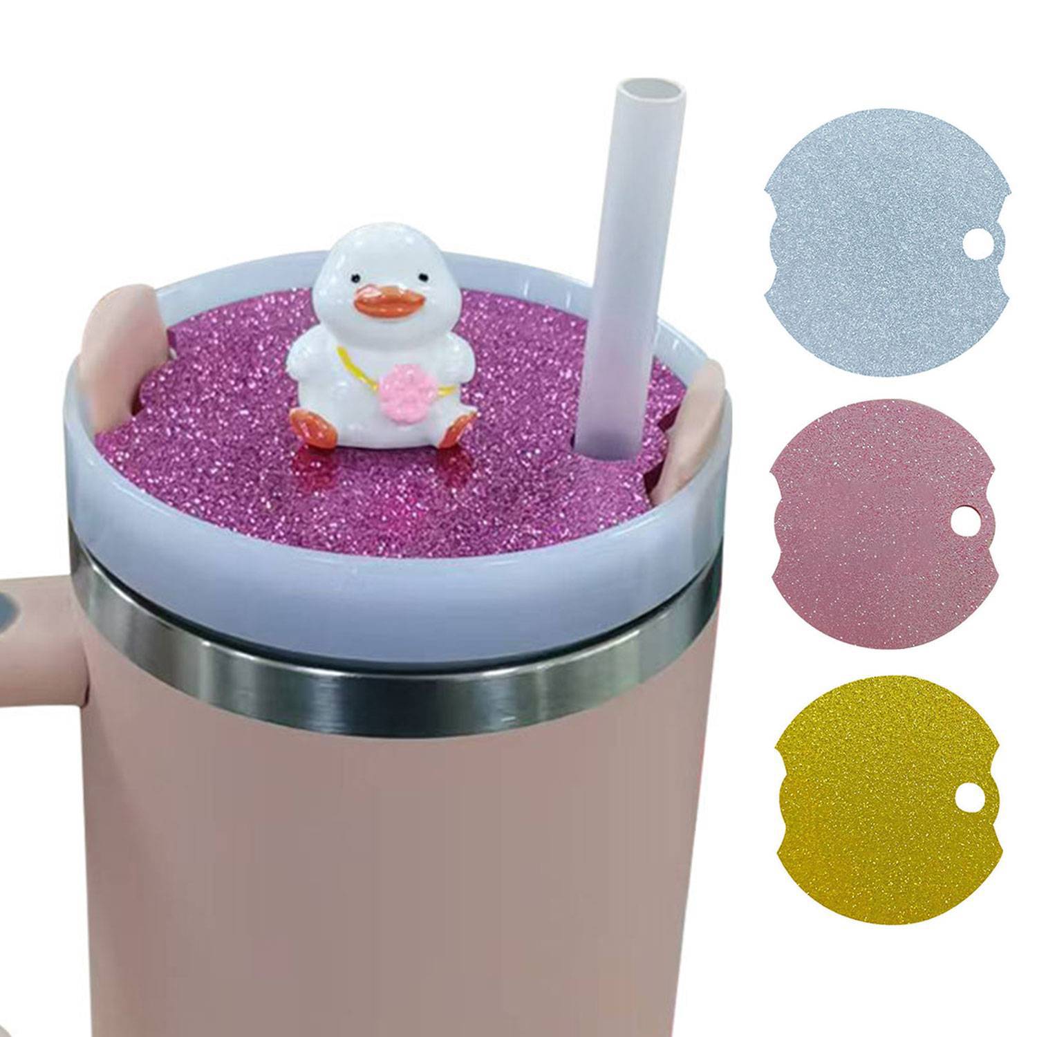 Custom Acrylic Glitter Drink Tags 13