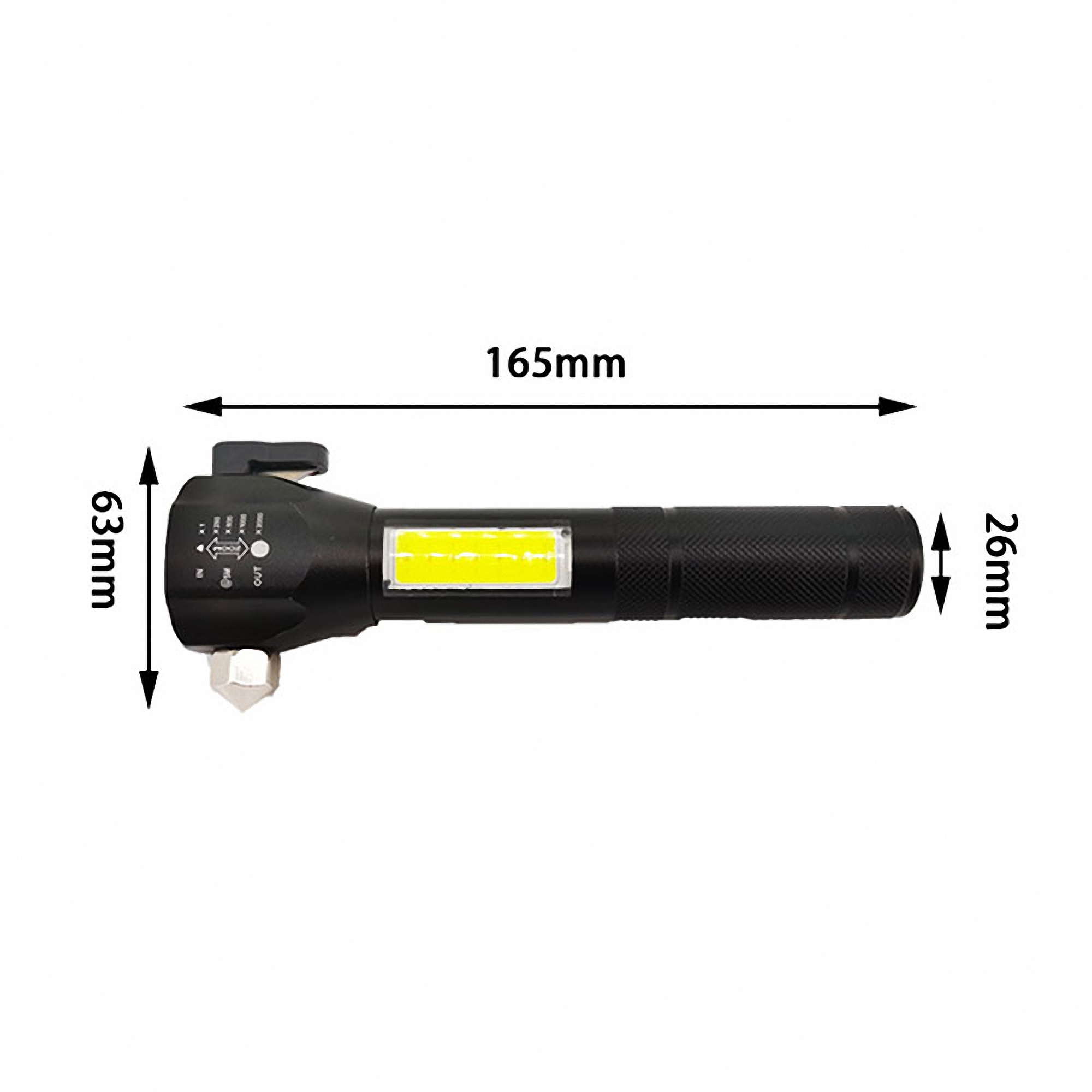 Portable Car Emergency Multi-Tool COB Flashlight 5