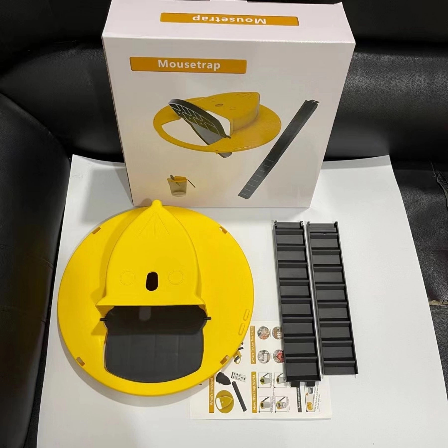 Mouse Trap Bucket lid Flip Slide Reusable Indoor 2