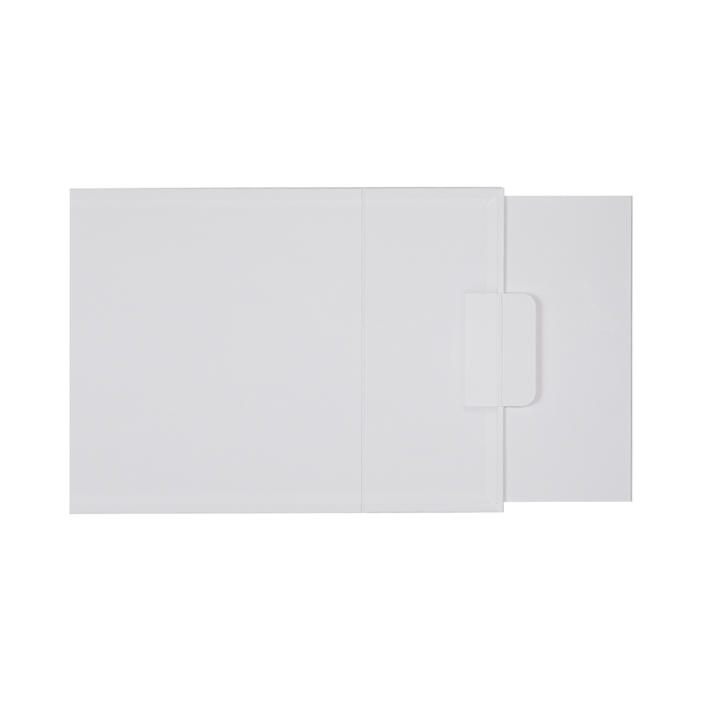 Medium White Kraft Premium Vesta Gift Box w/ Matte Gravure Anti-Rub Varnish 8