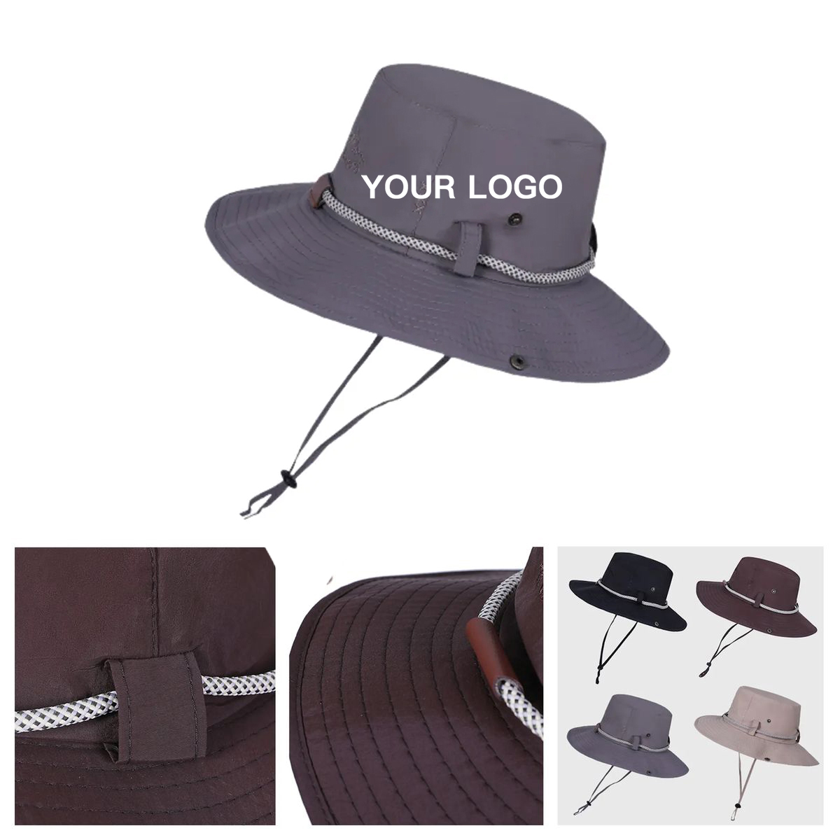 Lightweight Hiking Hat With Sun Protective Brim 2
