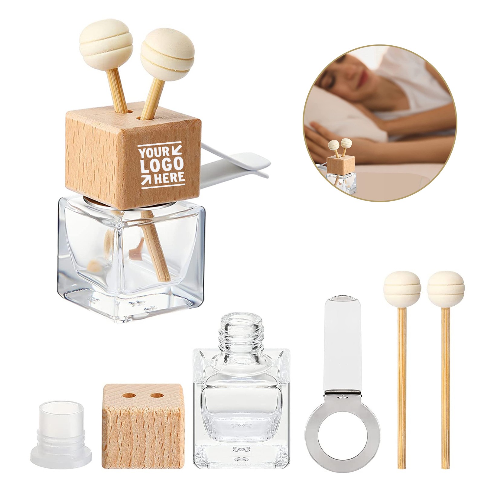8ml Clear Car Diffuser Air Freshener Bottle 3
