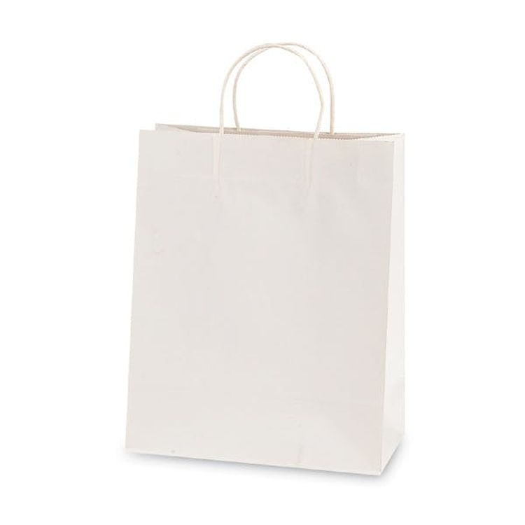 Narrow Medium Gift Bags - White 5.25" x 8.375" x 3.25" 2