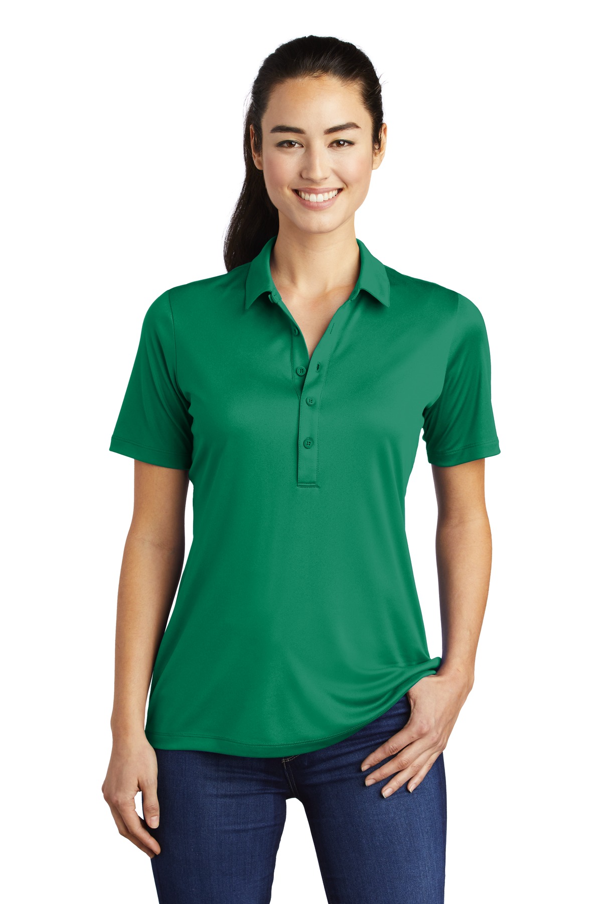 Sport-Tek® Women's Posi-UV Pro Polo 55