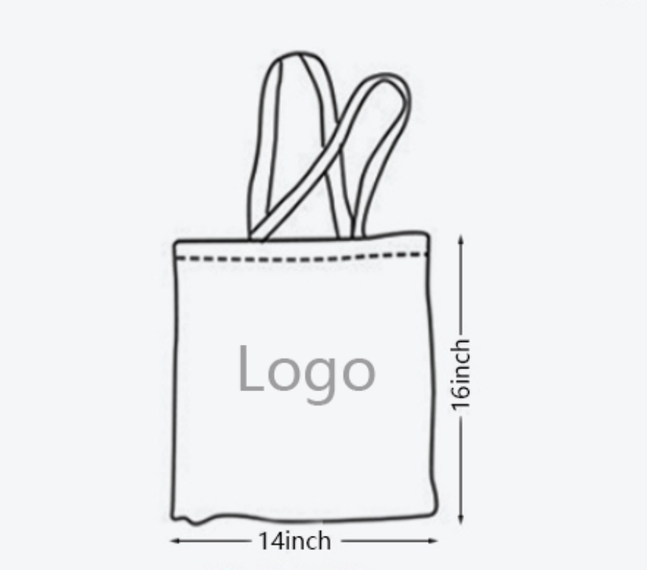 Customized LOGO canvas bag, custom tote bag with logo imprint 3