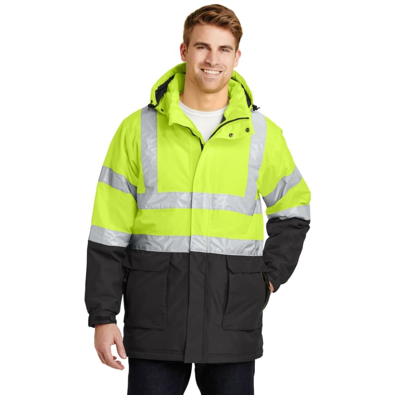 Port Authority ANSI 107 Class 3 Safety Heavyweight Parka. 2