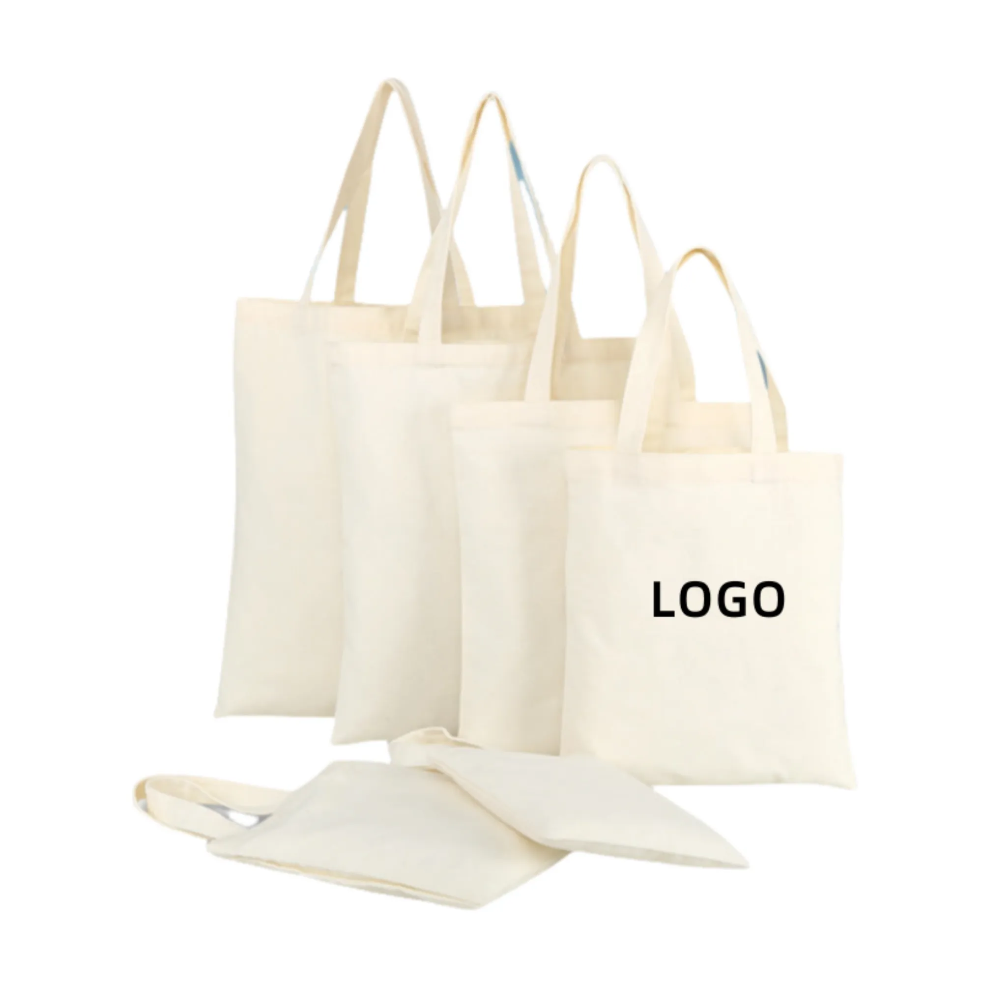 Large capacity Durable Canvas bag, custom tote bag with logo imprint 2