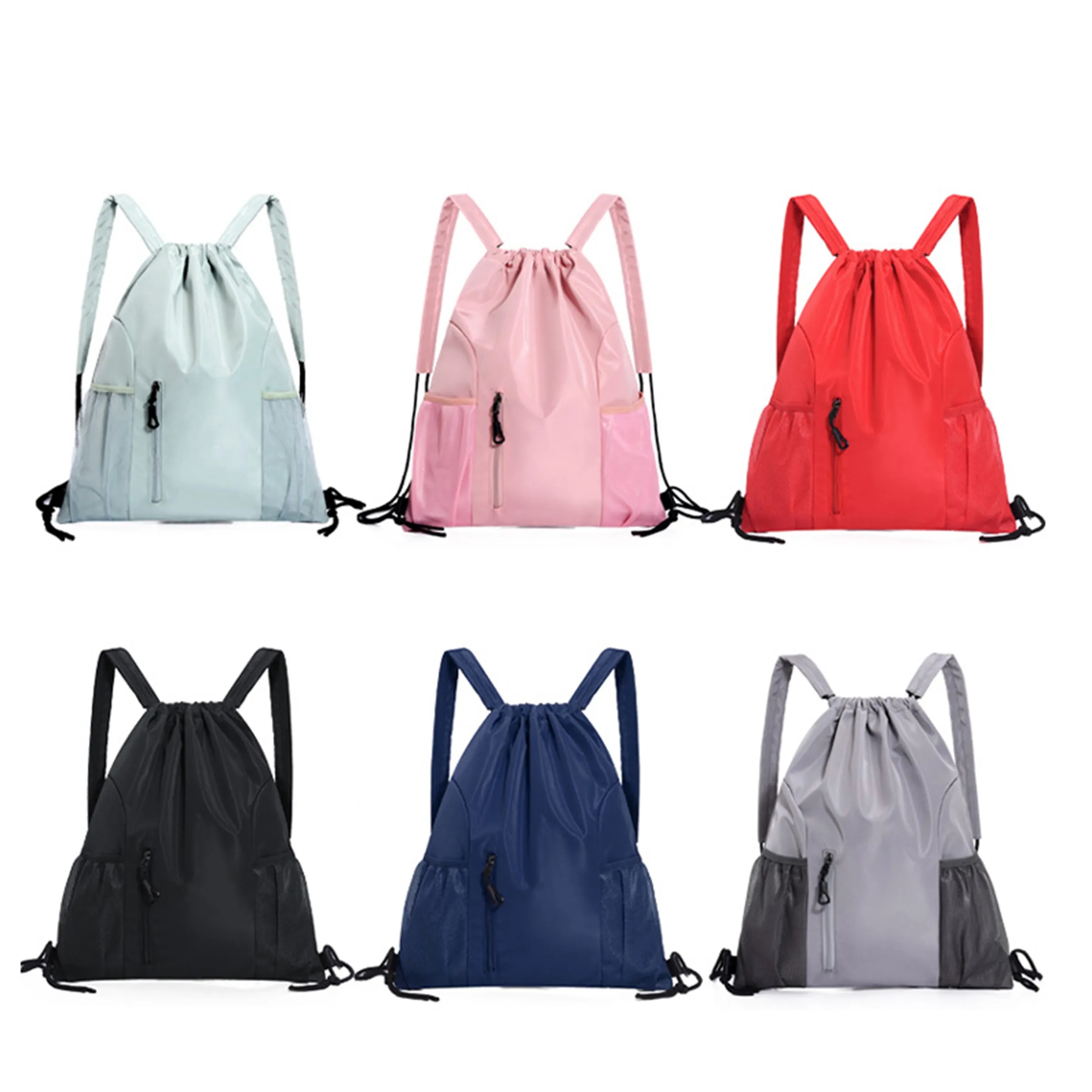 Lightweight Nylon Drawstring Backpack 3