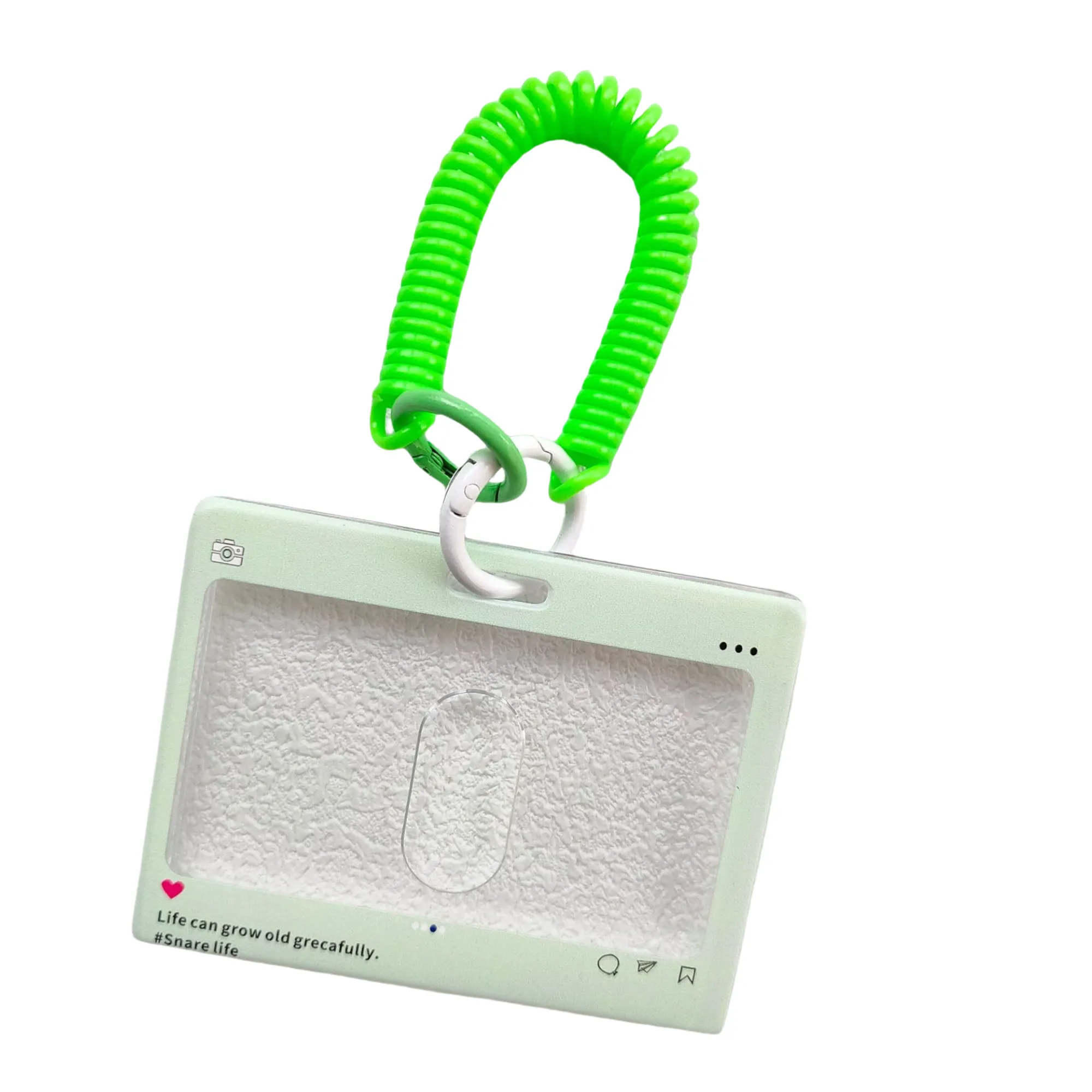 Acrylic Card Holder Keychain 11