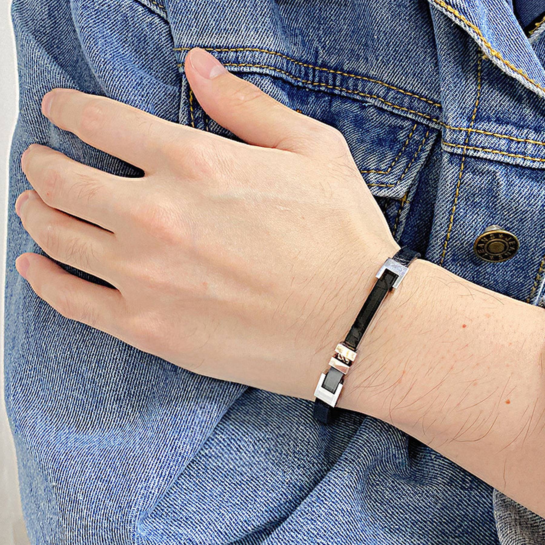 Men's versatile leather bracelet 8