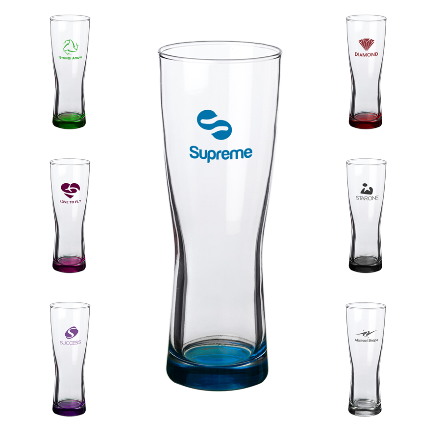 Premium Milan Pilsner Drinking Glasses 13oz 4