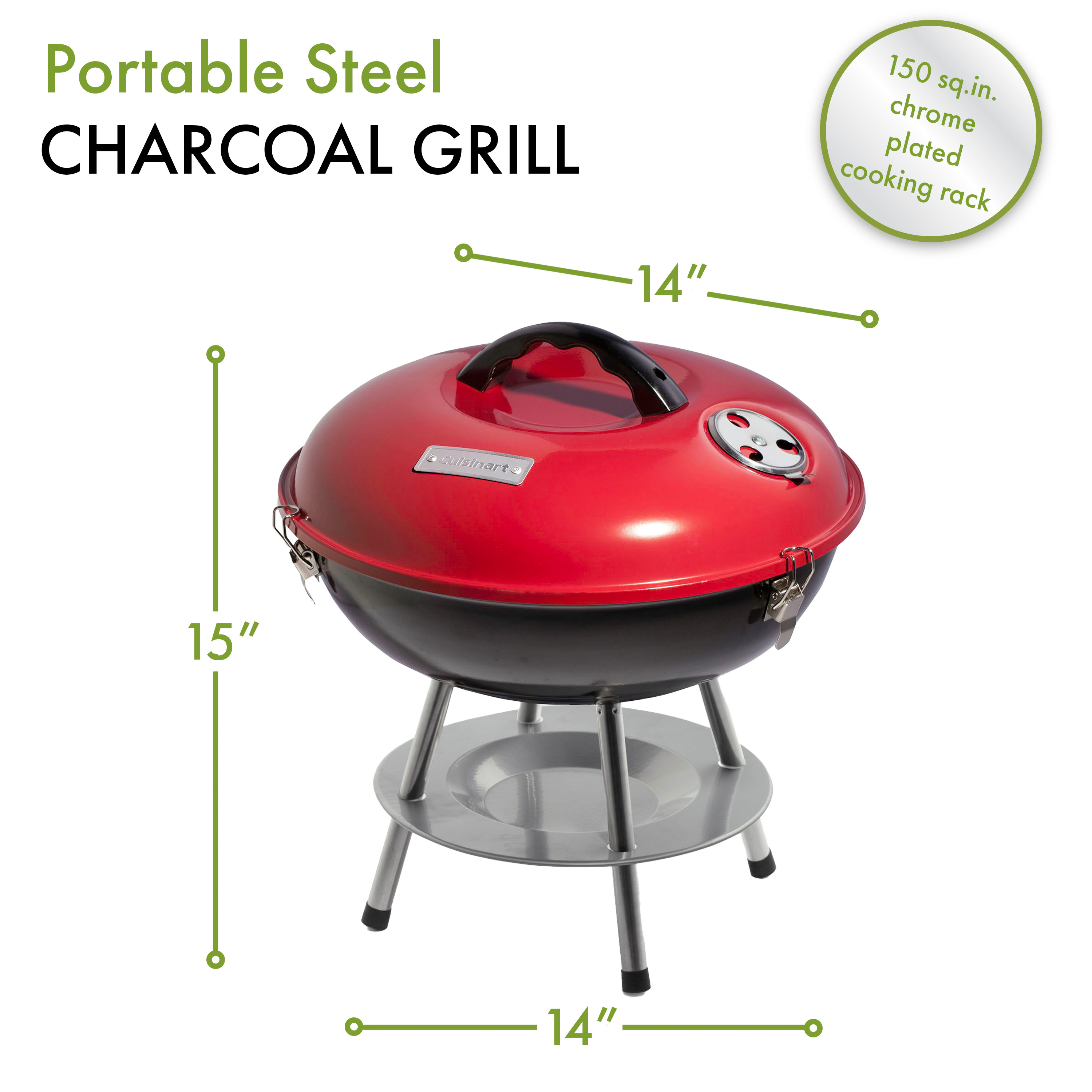 Cuisinart Outdoors® 14" Charcoal Grill 23