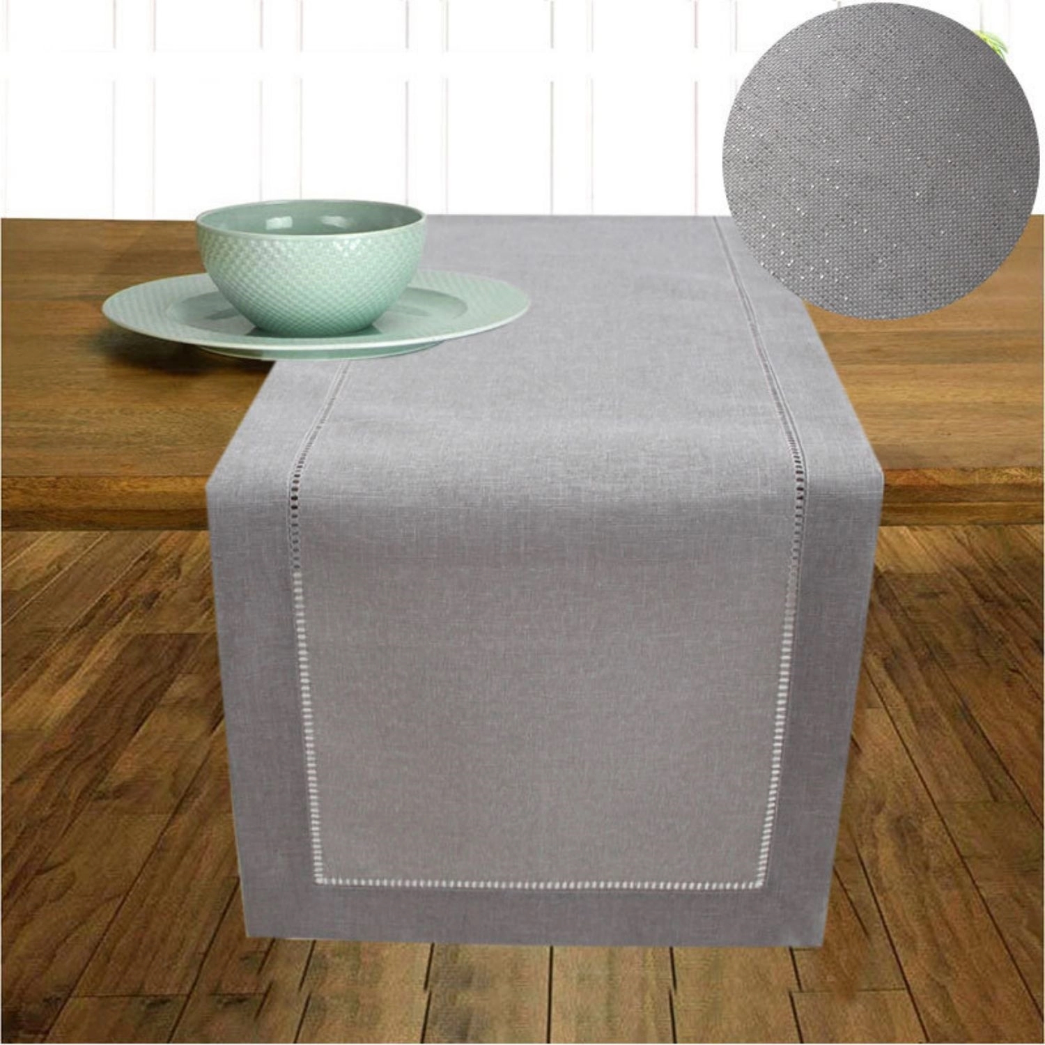 Homes Cotton Linen Table Runner Machine Washable 4