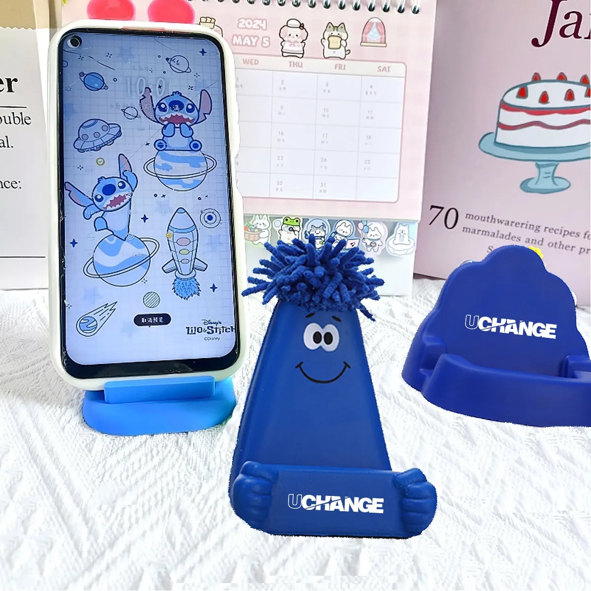 Foam Stress Reliever Phone Stand Assorted Colors 2