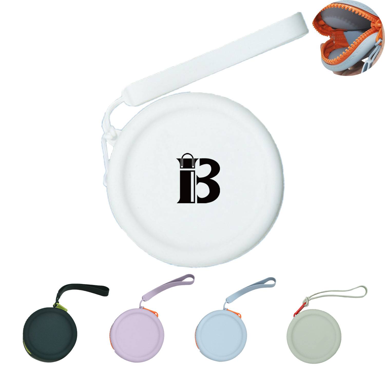 Silicone Gel Round Mini Storage Wallet 1