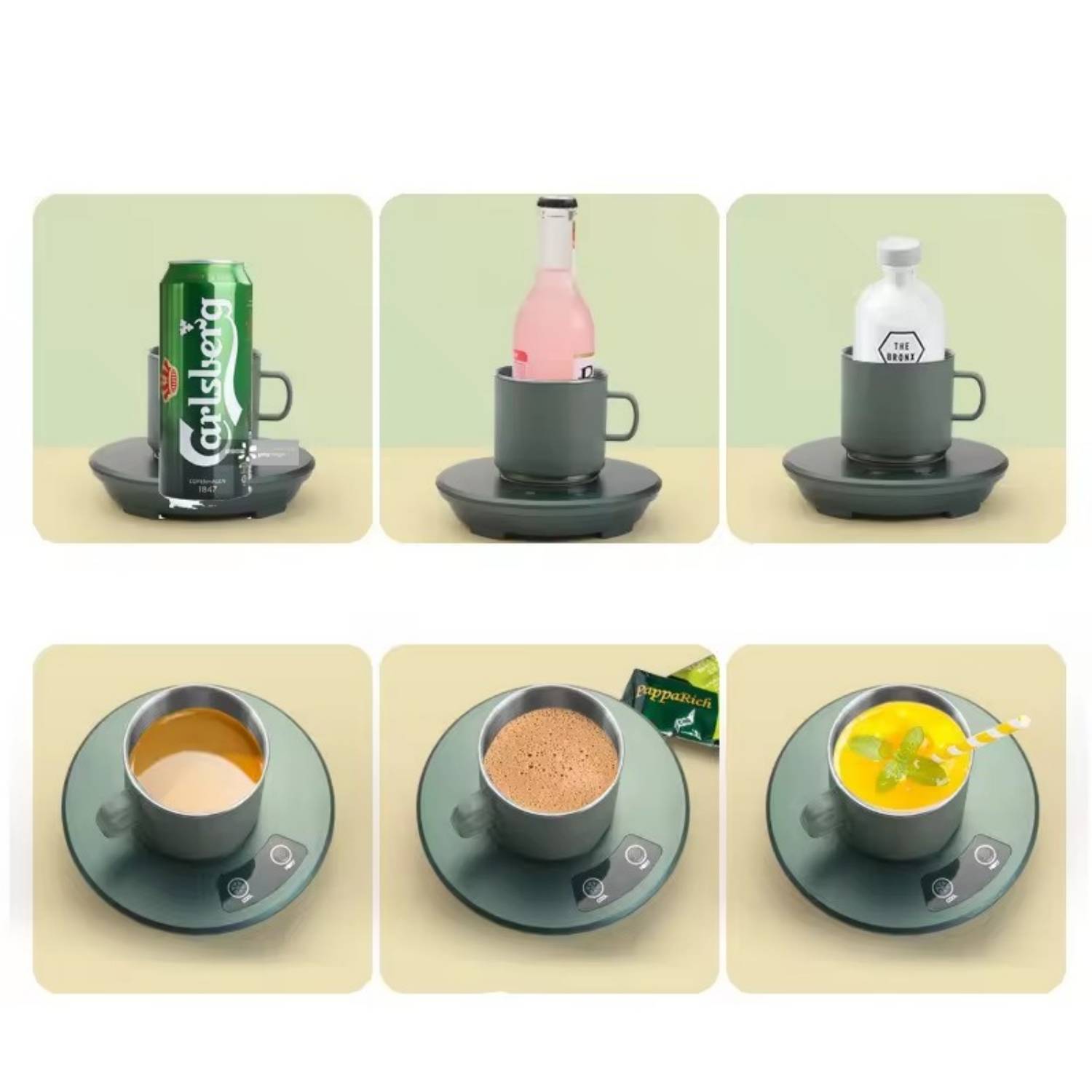 Usb Cooling & Heating Coaster Cup Mat For Home Office Use 5