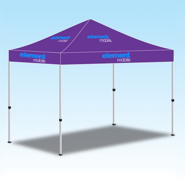 5' x 5' Popup Canopy with logo graphic - 2 color 3