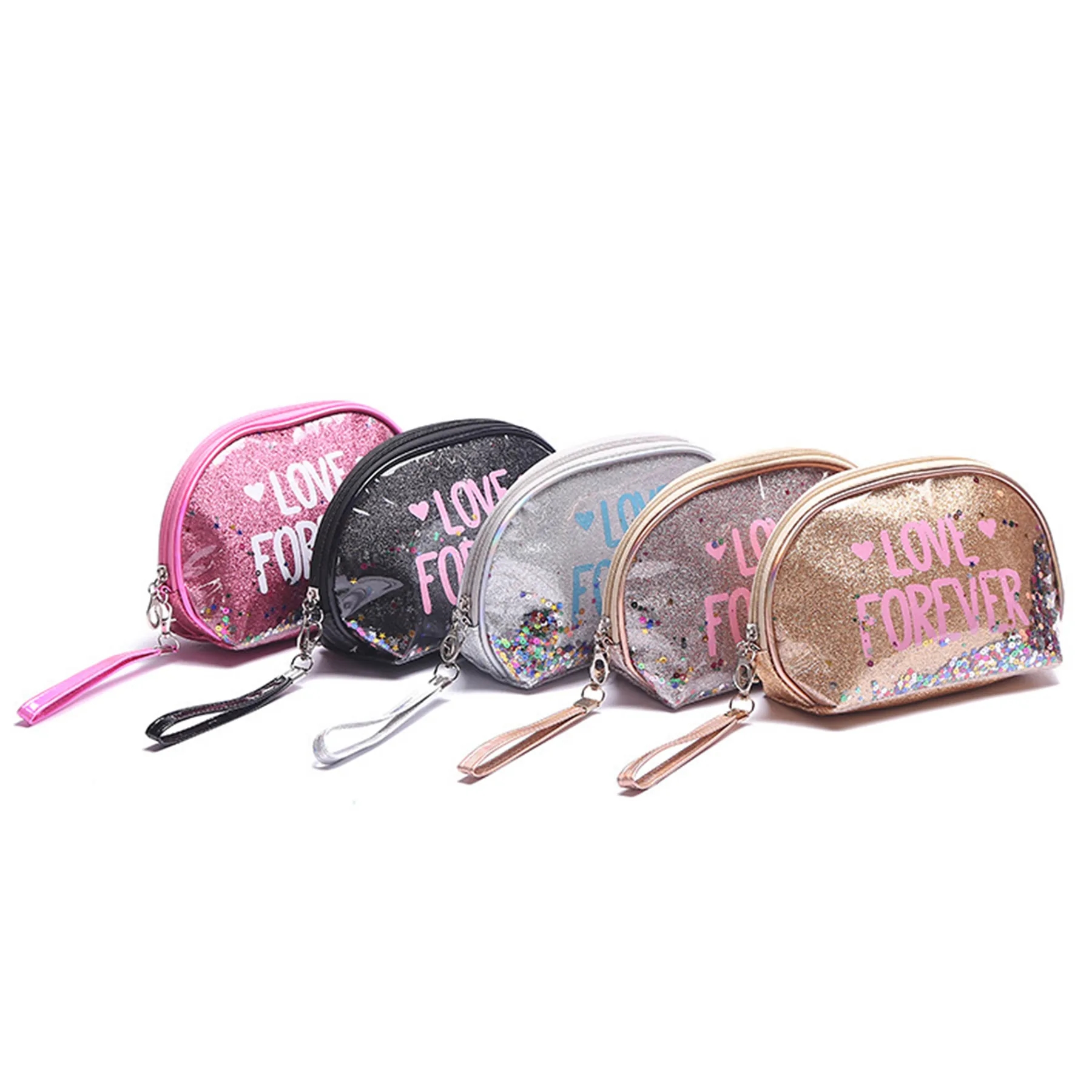 Fashion Creative Sequin Glitter Toiletry Pouch Cosmetic Bag 4
