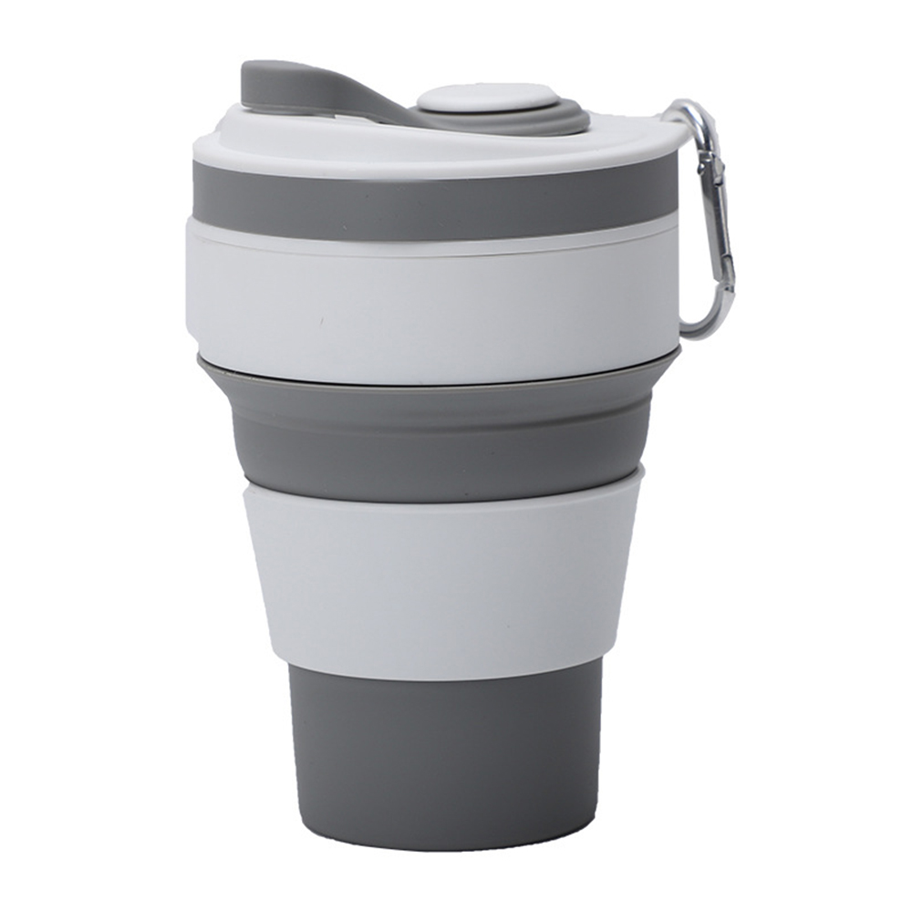 12 Oz. Portable Silicone Foldable Sippy Cup W/Drinking Straw 2