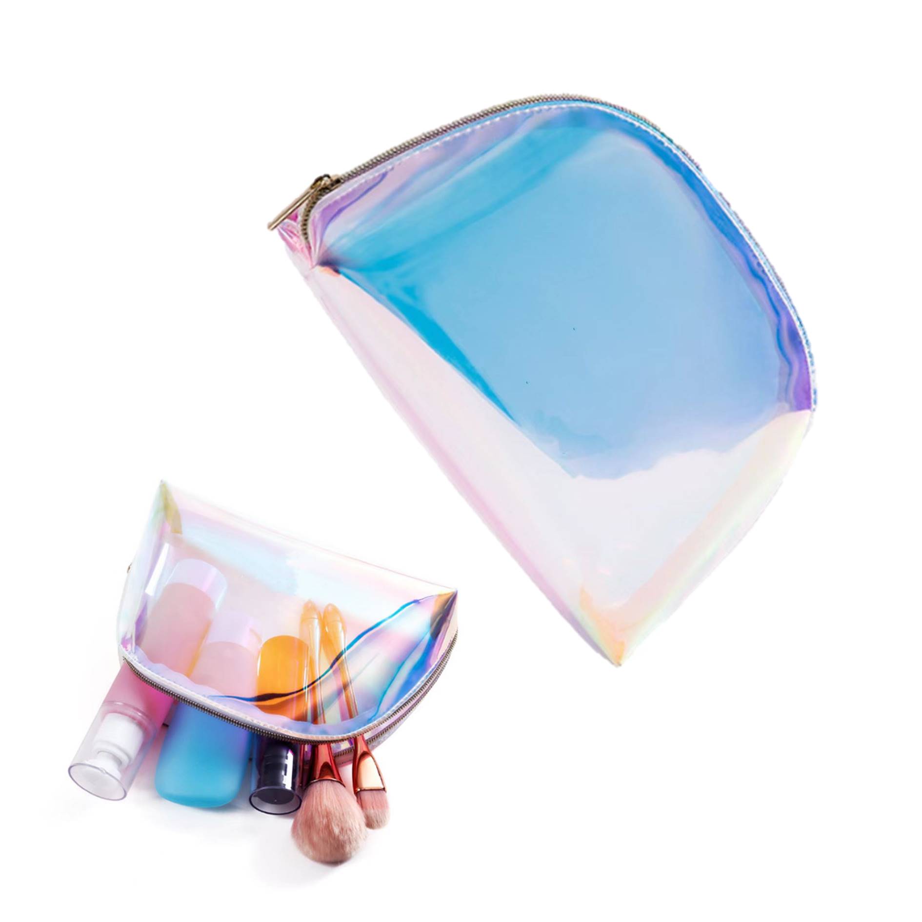 Clear Holographic Travel Makeup Bag 2