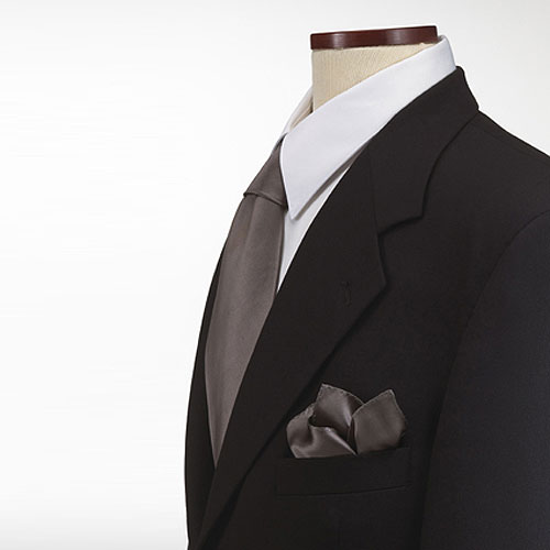 Brown Polyester Pocket Square 2