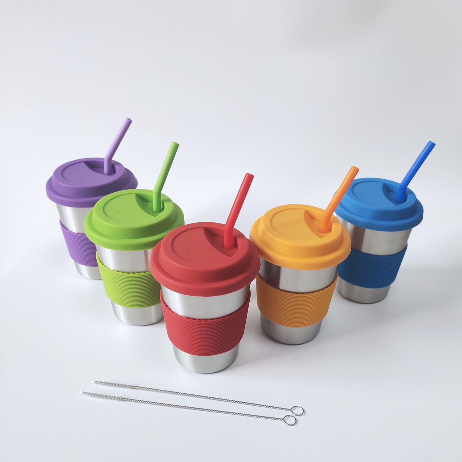 12Oz Coffee Mug W/ Silicone Grip & Lid 3