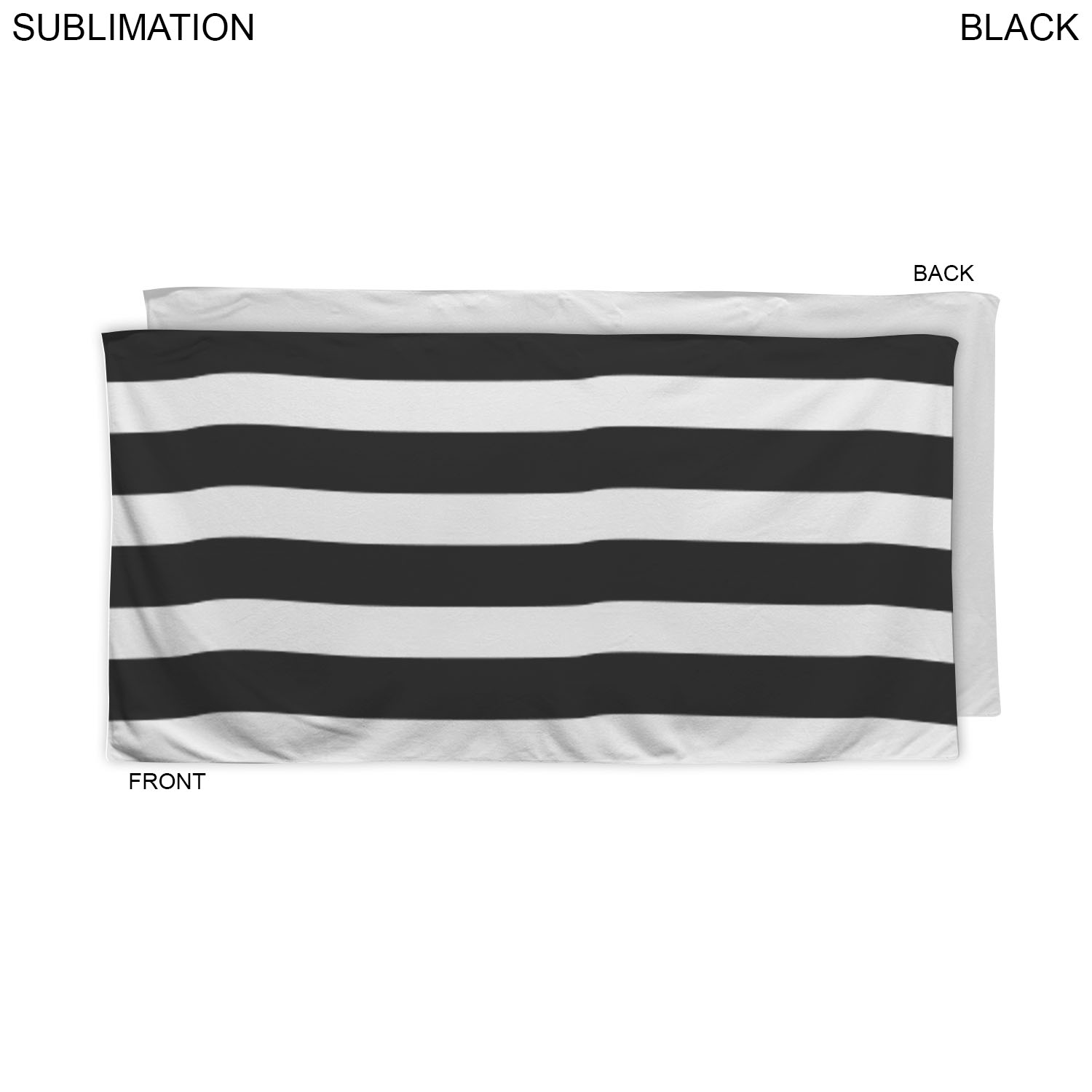 Cabana Stripe Sublimated, Absorbent Microfiber Dri-Lite Terry Beach, Shower Towel, 30x60 5