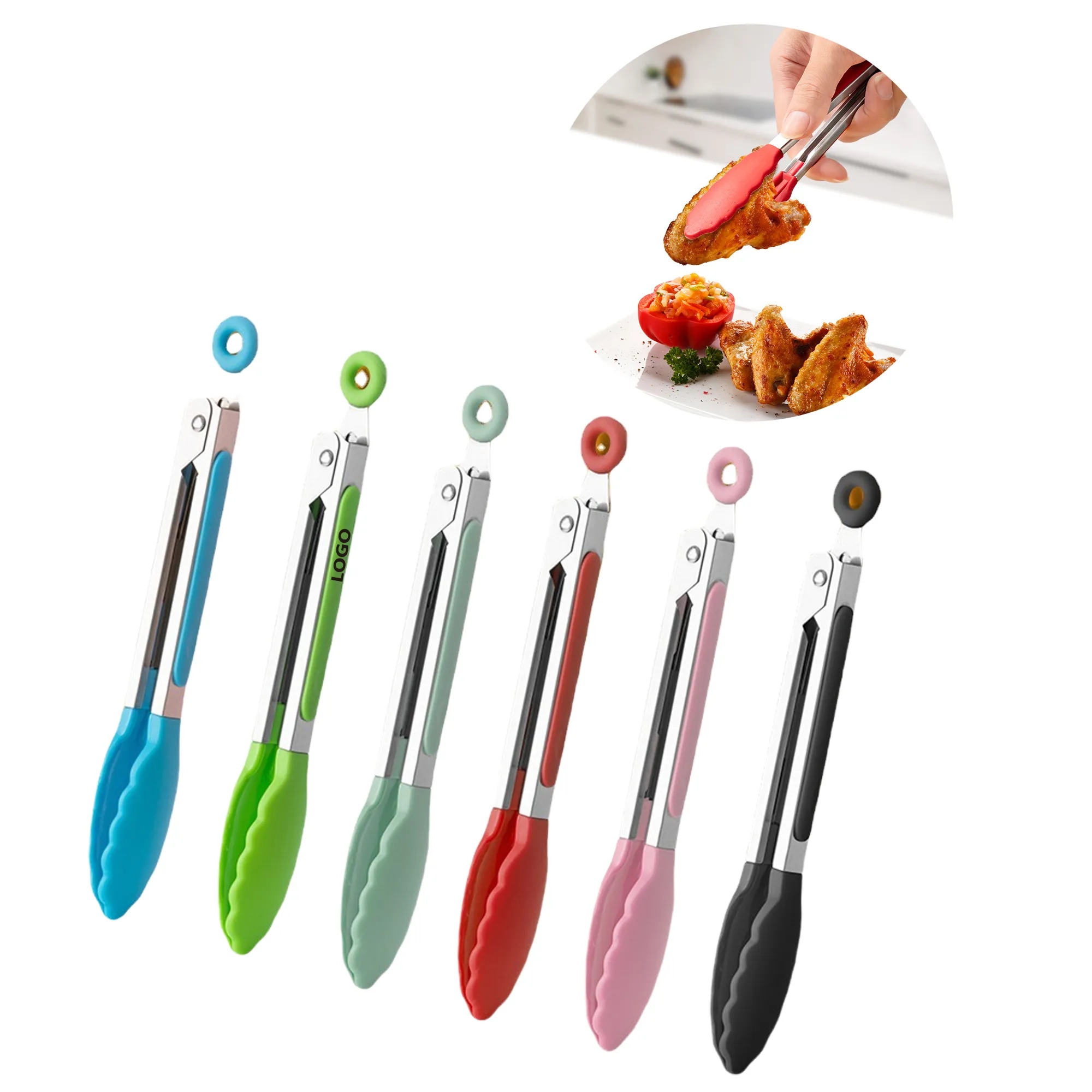 Silicone Kitchen Tongs MOQ20 1