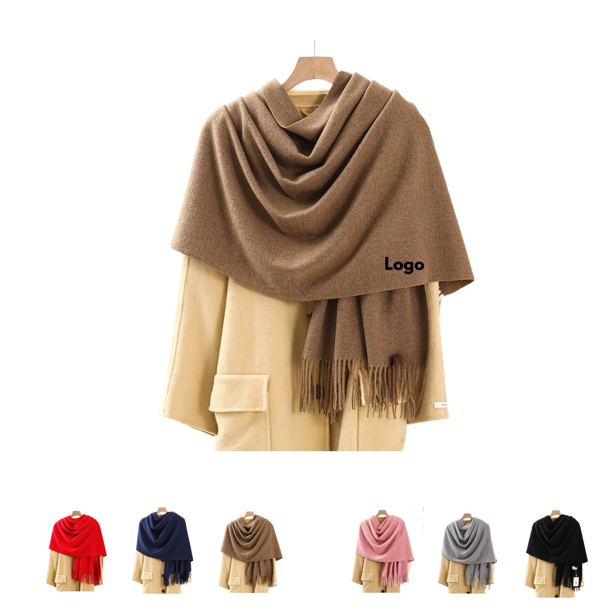 MOQ 50 Pieces Wool Fleece Scarf 2