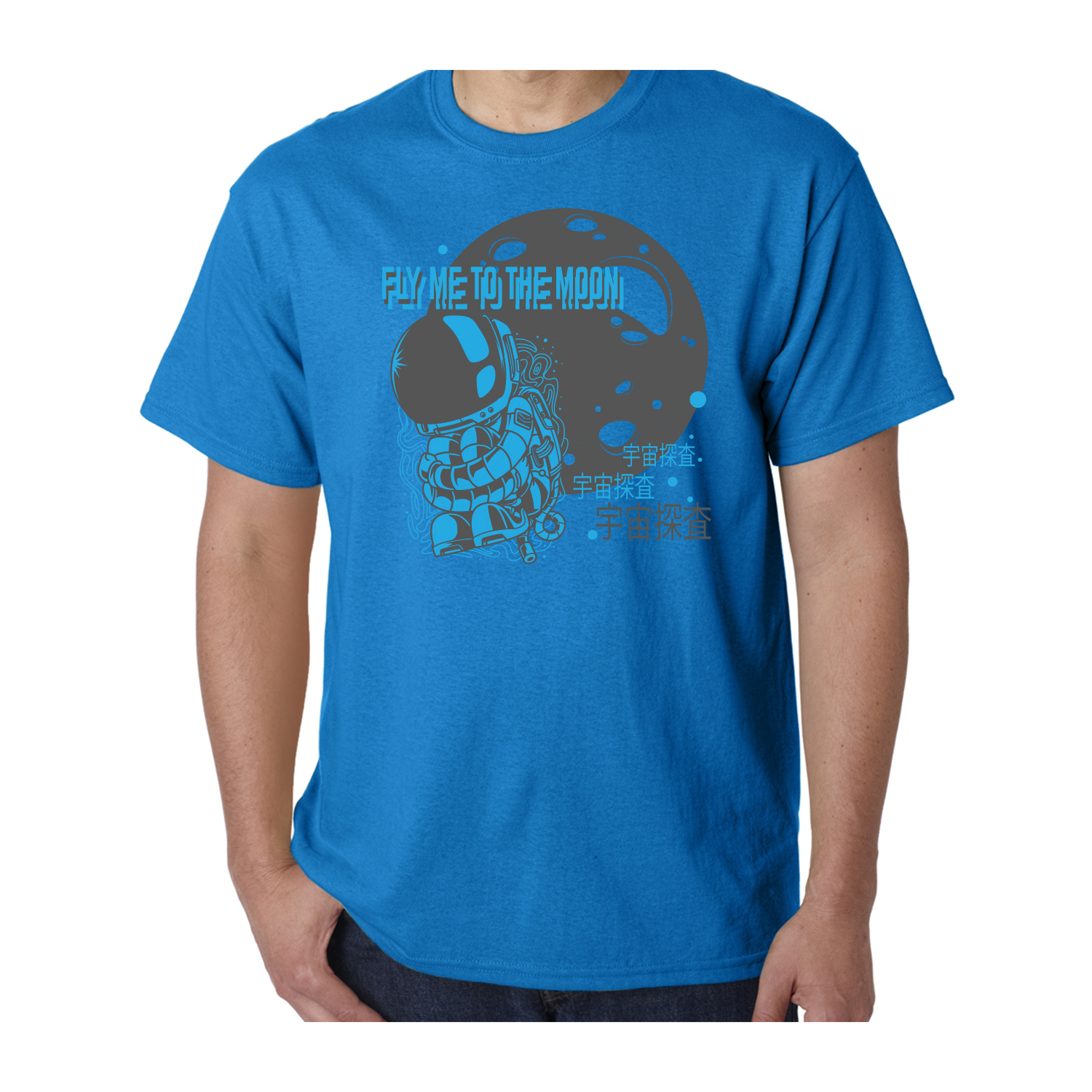 Gildan™ 5.3 oz Cotton Pre-Shrunk T-Shirt (2 Color Imprint) 13