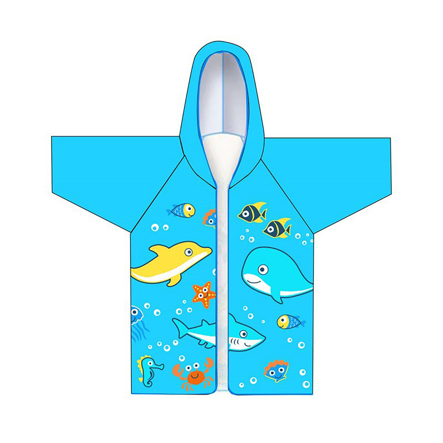 Full Color Kids Hooded Beach Towel 2