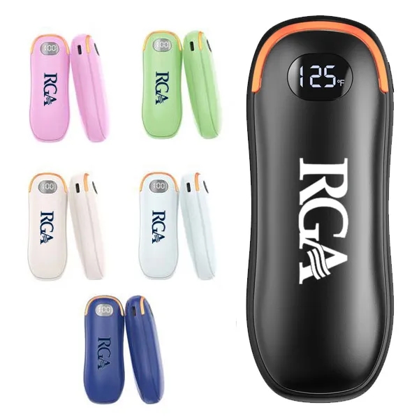 5000 mAh Rechargeable Double-Sided Hand Warmer & Power Bank 1