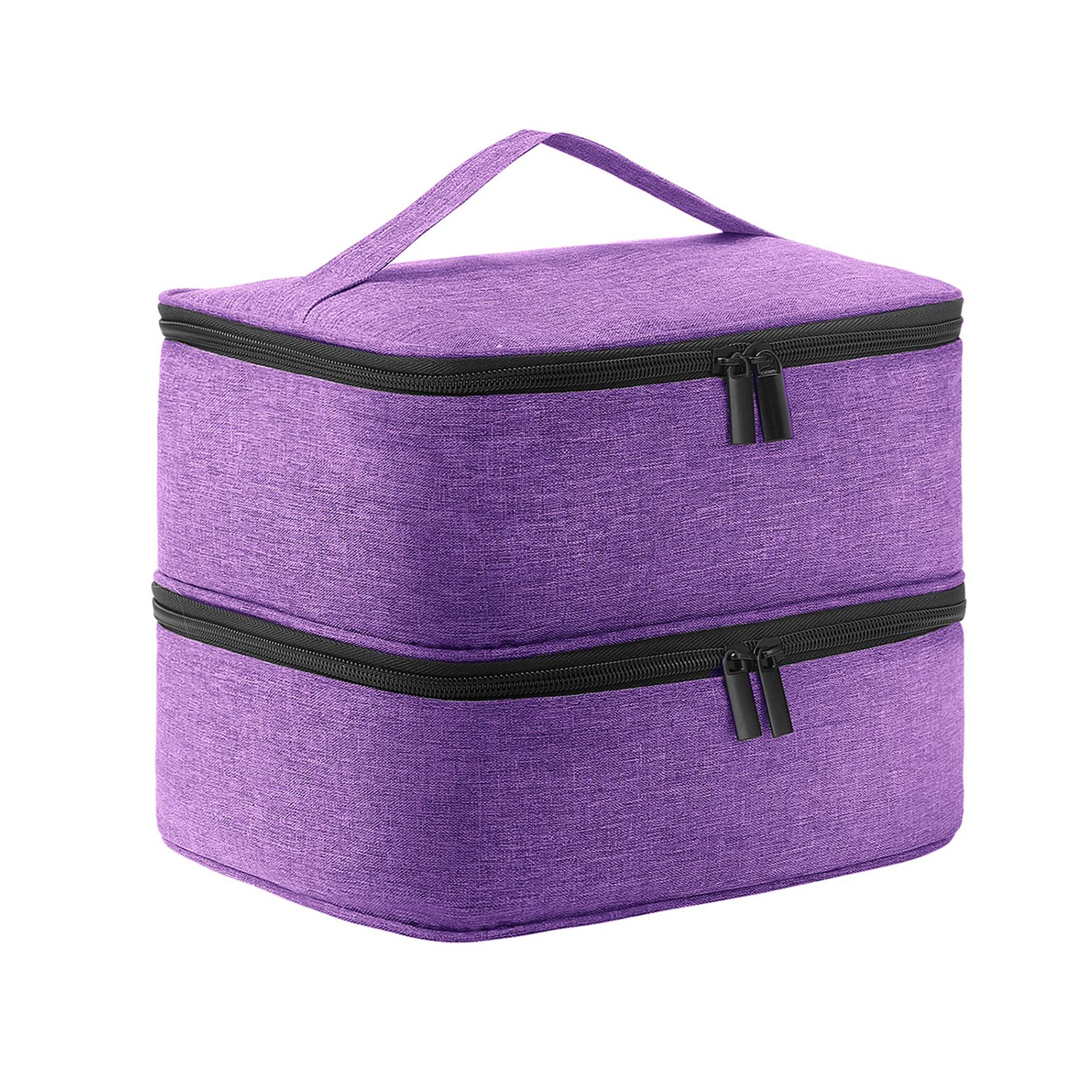 Oxford Double Layer Nail Polish Storage Makeup Bag 7