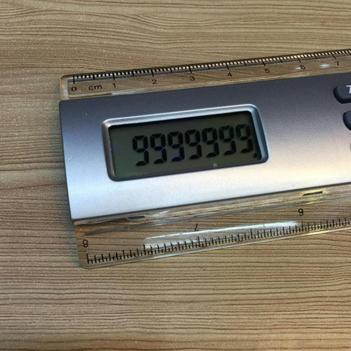 2 in 1 Function Dual Scale Ruler with Electronic Calculator 3