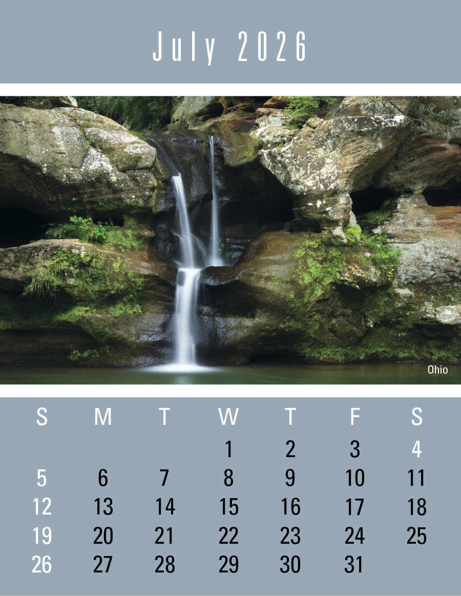 Press-N-Stick Scenic Calendar