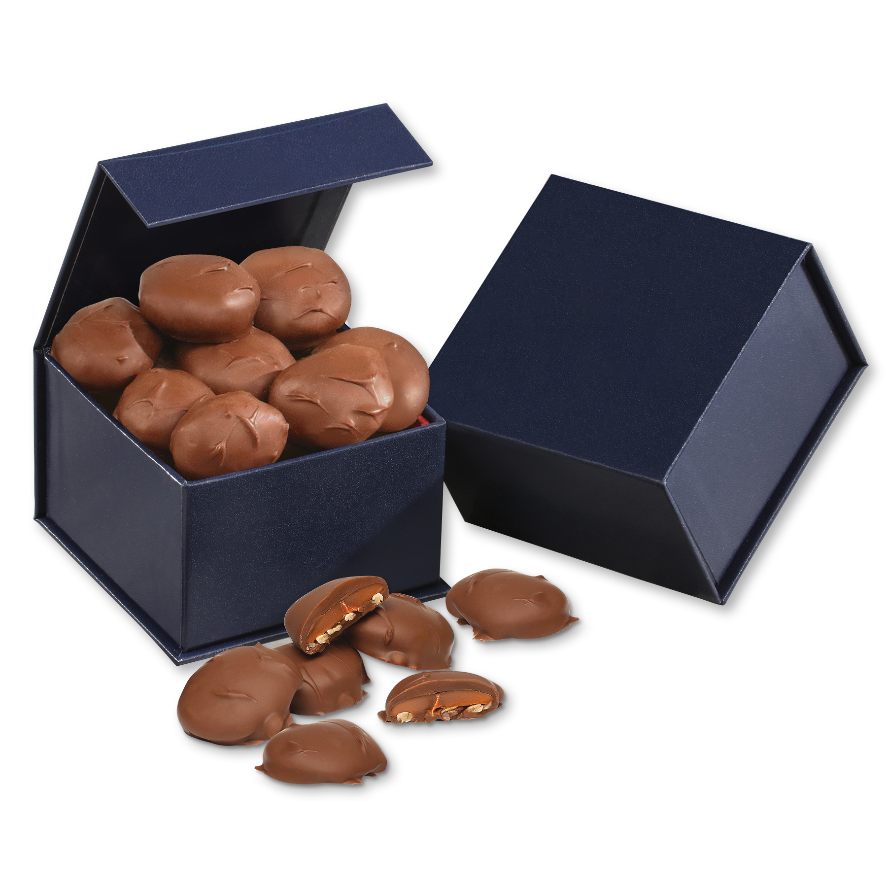 Magnetic Keepsake Box with Caramel Pecan Clusters 2